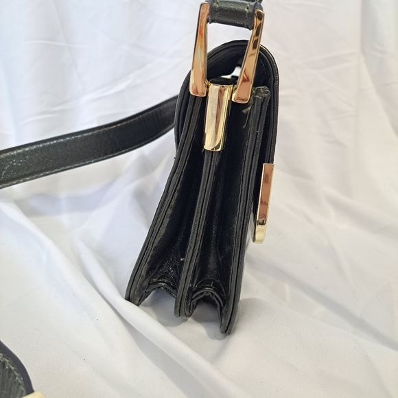 Nine West | Dark green mini purse with long strap & gold details - Picture 4 of 16